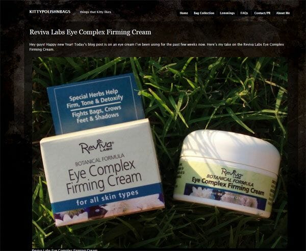 Kitty Polish n Bags Review of #216 Eye Complex Firming Cream