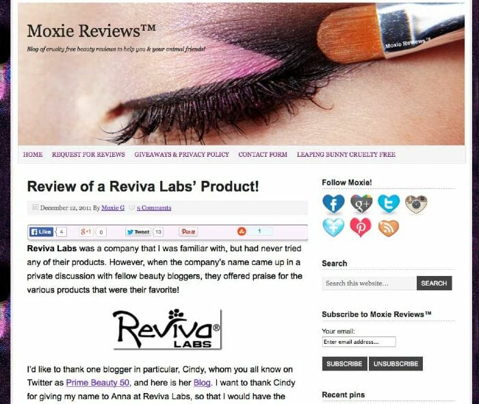 Moxie Reviews: Reviva's Vitamin E Stick