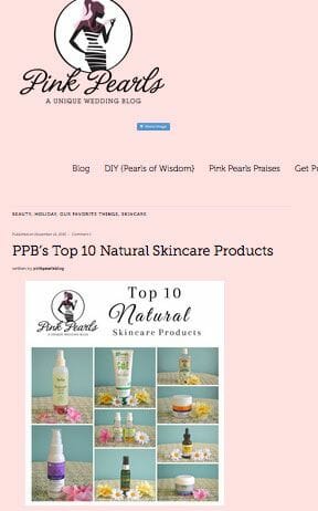 Chrissy and MiMi from Pink Pearls include four Reviva products in their Top 10 Natural Skin Care Products