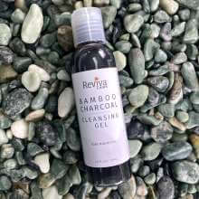 cleanser, charcoal, bamboo,tea tree oil, lavender, aloe