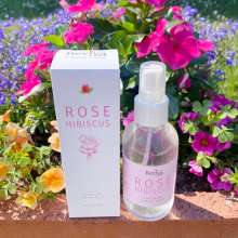 rose, facial mist, hibiscus, hyaluronic acid, aloe, hydrating