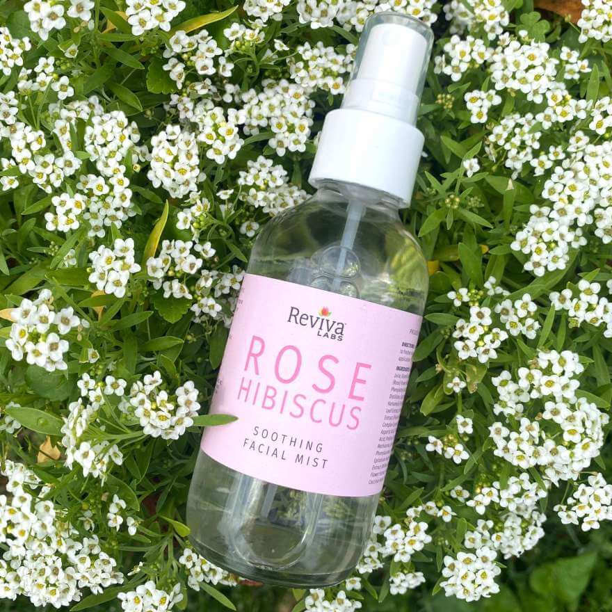 rose, facial mist, hibiscus, hyaluronic acid, aloe, hydrating