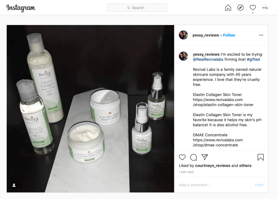 Yesenia, Mother, Massage Therapist, and Content Creator reviewed our firming skin care products