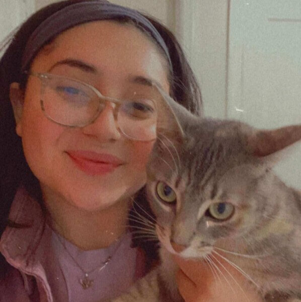 Sabrina and her cat