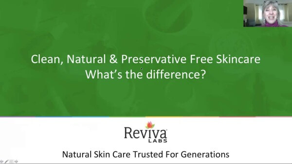 Clean beauty, natural beauty, preservative free what’s the difference? – Free Webinar Screen