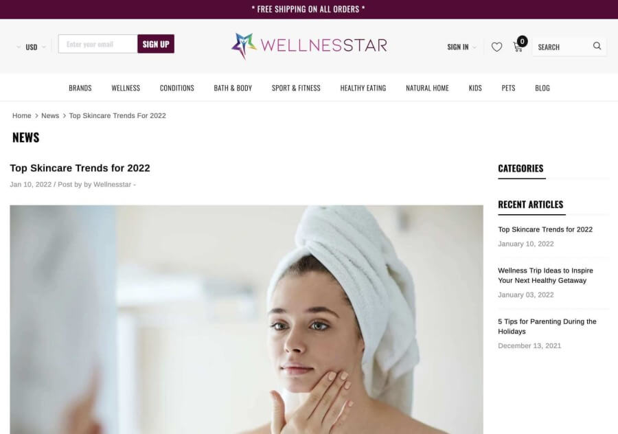 mywellnesstar web skincare trends 2022