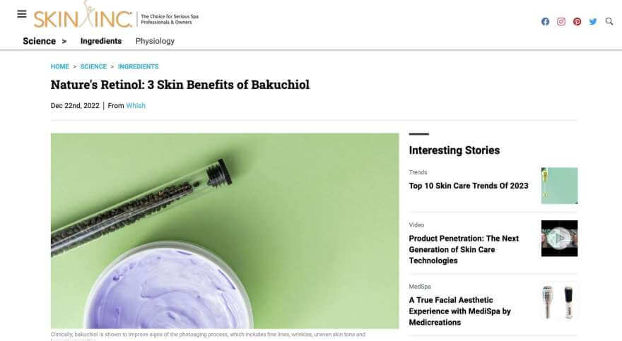 natures retinol 3 skin benefits of bakuchiol by skininc.com dec 22 2022 by whish