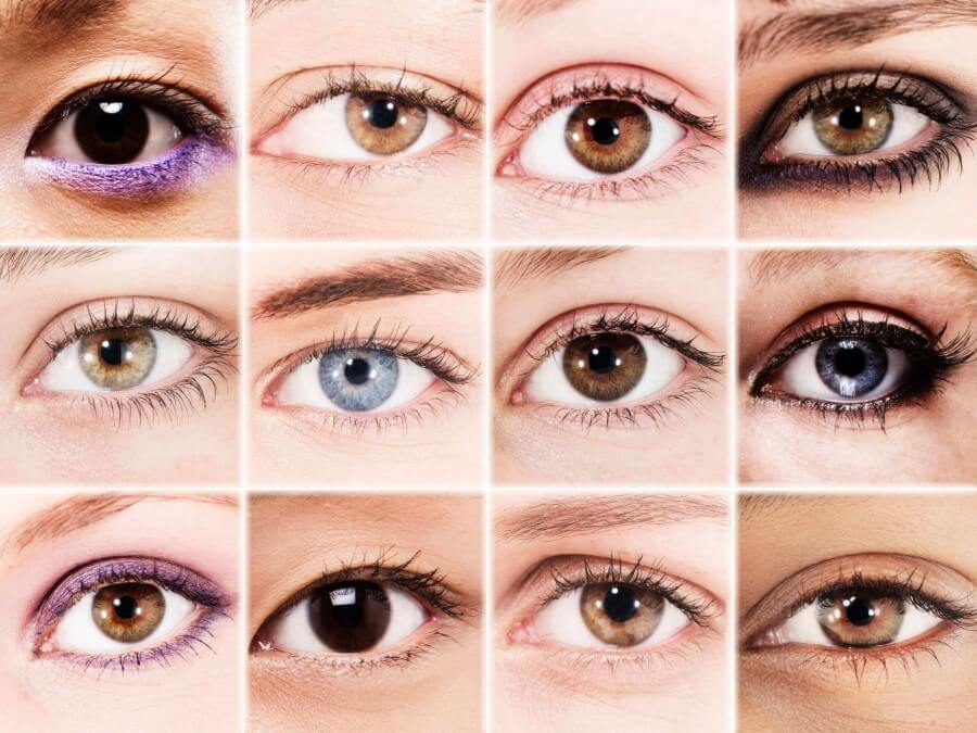 collage of beautiful eyes as358614978