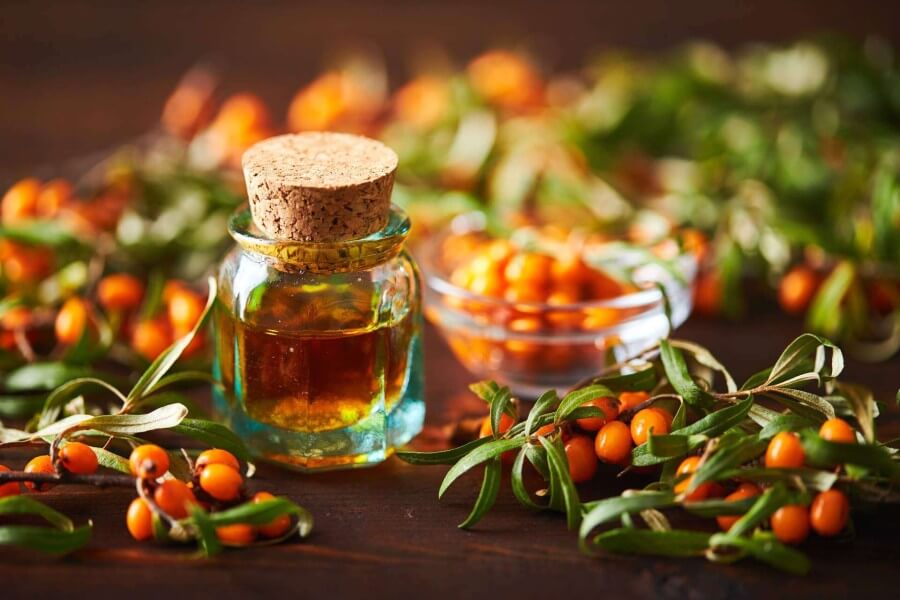 glass bottle with sea buckthorn oil berries and se 2022 01 04 22 33 32 utc