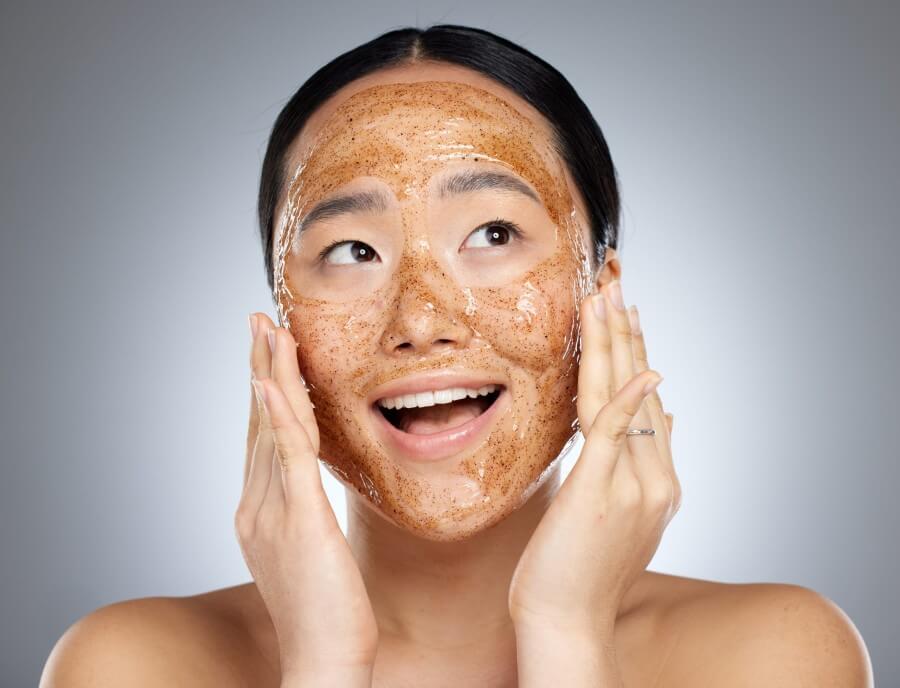 skincare exfoliate and asian woman face mask for 2022 12 28 22 25 33 utc