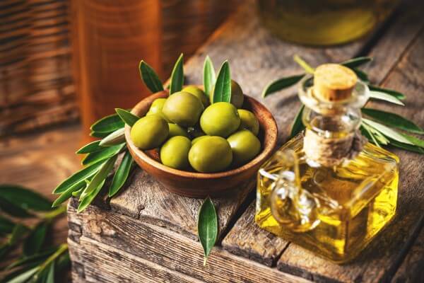 olives and olive oil