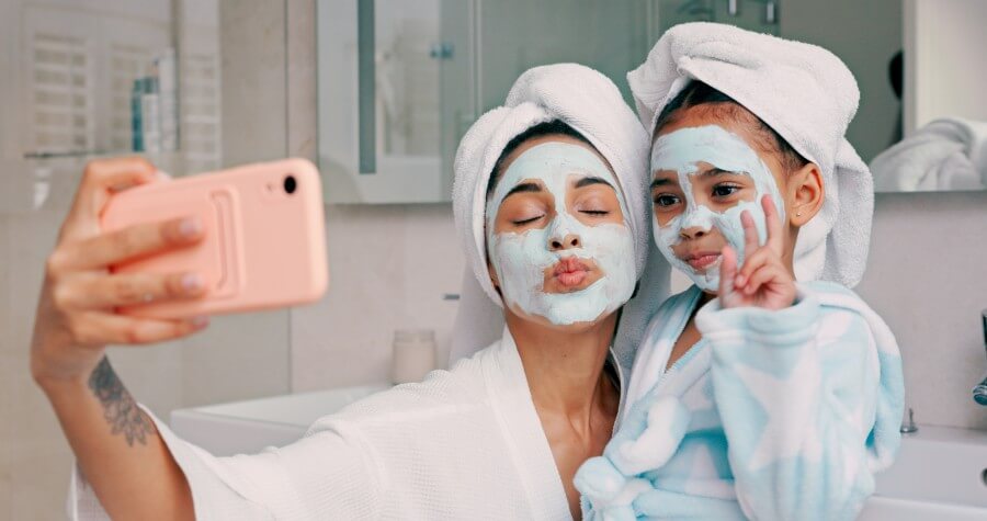 beauty skincare and facial with mother and girl a 2023 11 27 04 59 21 utc