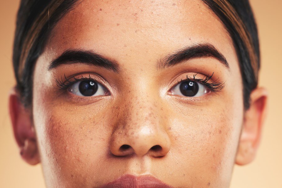 woman skin and closeup in studio portrait with be 2023 11 27 04 58 02 utc