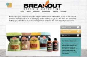 breaktout sales and marketing website