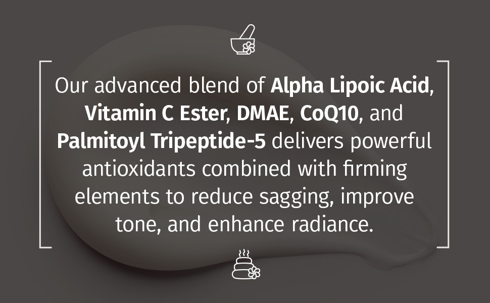 02 alpha lipoic acid, vitamin c ester, dmae creme