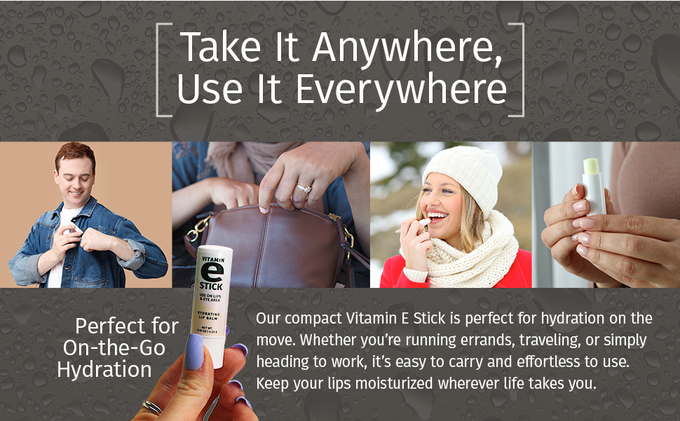 03 vitamin e stick lip balm take it anywhere, use it everywhere