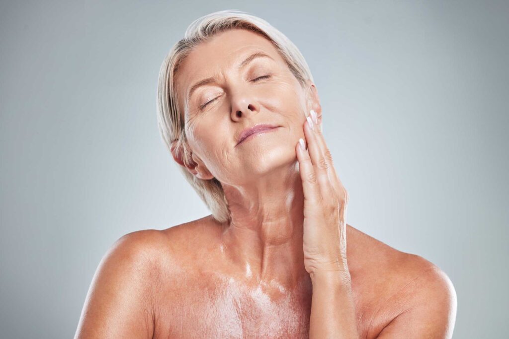 senior woman relax and skincare beauty for cosmet 2023 11 27 04 48 48 utc