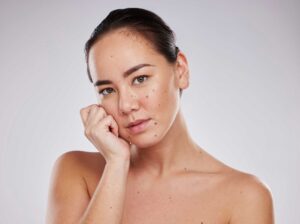 skincare face and portrait of a woman in studio f 2023 11 27 05 00 02 utc