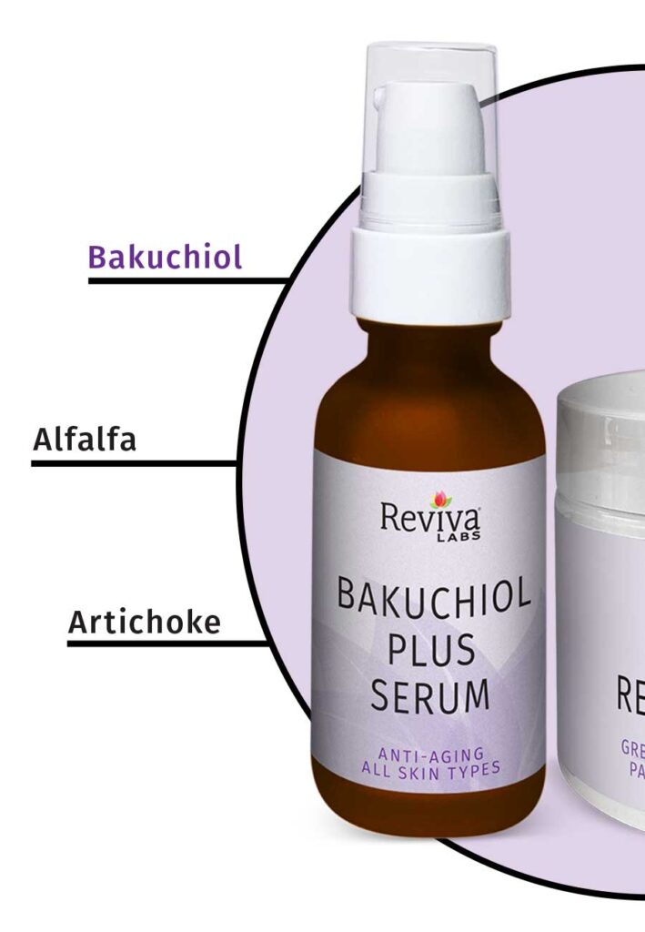 1800 988 and 305 bakuchiol serum and collagen revitalizing 01