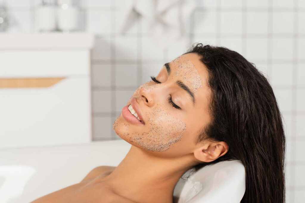 african american woman with closed eyes and scrub 2024 11 09 11 26 51 utc