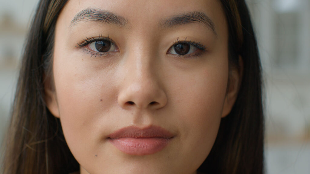 close up asian face portrait japanese chinese girl 2024 02 07 15 06 05 utc